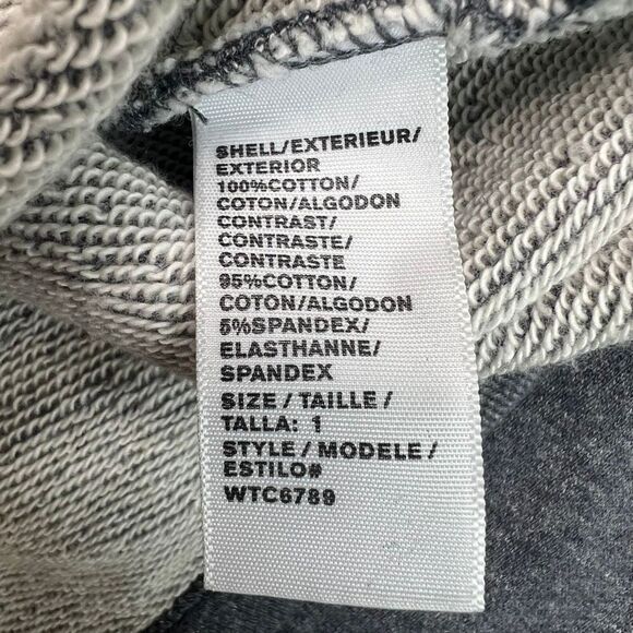 Standard James Perse Sweater Dress Womens Size 1 S-M Gray French Terry Sweatshir - Picture 5 of 10